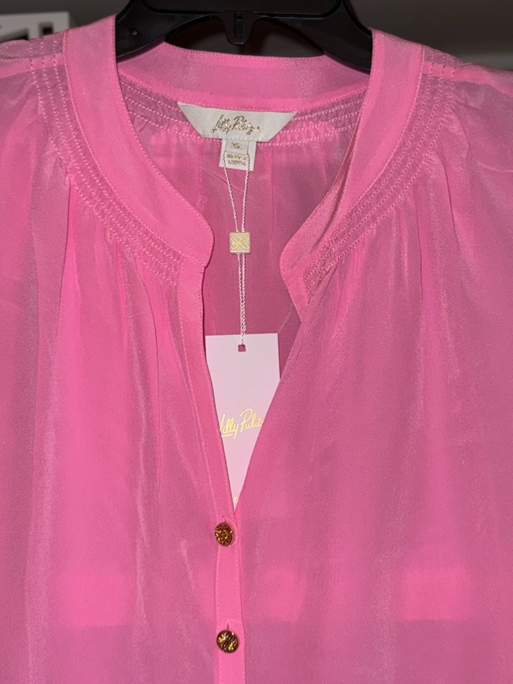 Lilly Pulitzer sz XL sleeveless Elsa top rousseau pink - Picture 6 of 7